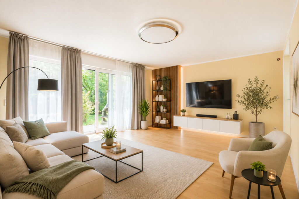 Wohnzimmer KI-Beispiel