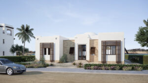 Ancient Sand Villa typ A Strasse Seite